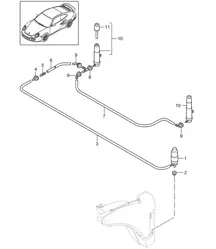 Sistema lavafaros - PR:288 - 997.2 Turbo / GT2 RS 2010-13