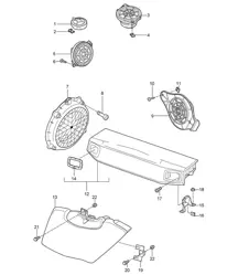 Luidspreker 997.2 Turbo / GT2 RS 2010-13
