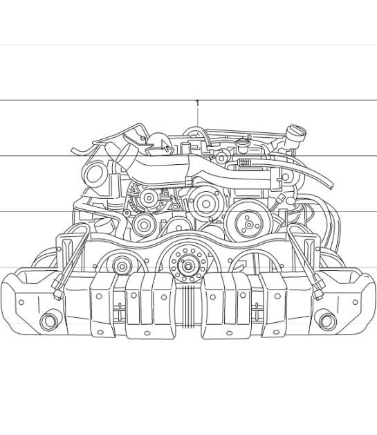 Diagram 101-00 Porsche 991 (911) MK2 2016-2019 Engine