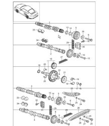 Ventilsteuerung für 997.1 TURBO/GT2 M97.70 2007-09 und 997.1 GT2 RS M97.70 2011 Ventilsteuerung für 997.1 TURBO/GT2 M97.70 2007-09 und 997.1 GT2 RS M97.70 2011