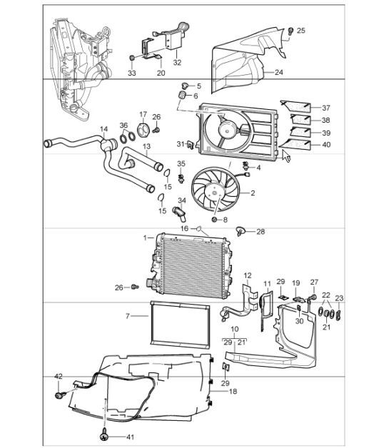 Diagram 105-15 Porsche 开曼718C(982C)2017>> 引擎