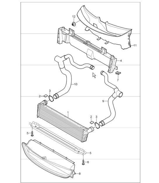 Diagram 105-17 Porsche Cayenne V6 3.0L Benzin 353 PS 