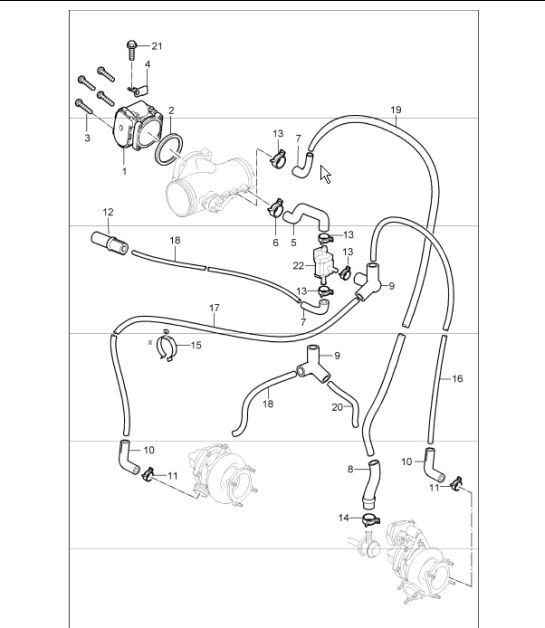 Diagram 107-00 Porsche Cayenne Turbo E-Hybrid V8 4.0L 739CV 
