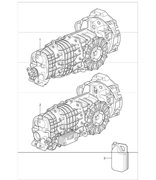 Diagram 302-00 Porsche Boxster 986/987/981 (1997-2016) Transmission