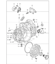 transmission case for 997.1 TURBO GT2 G97.88 2008-09 and 997.1 GT2 RS G97.88 2011