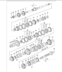 gears and shafts for 997.1 TURBO GT2 G97.88   2008-09 and 997.1 GT2 RS G97.88 2011 gears and shafts for 997.1 TURBO GT2 G97.88   2008-09 and 997.1 GT2 RS G97.88 2011