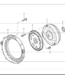 tiptronic: torque converter, drive plate for 997.1 TURBO A97.50 2007-09