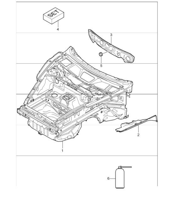 Diagram 801-05 Porsche Taycan (9J1) MK2 2024>> 