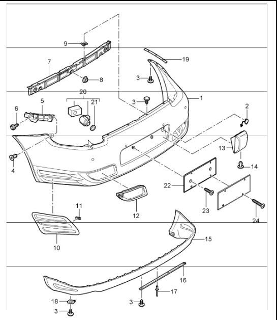 Diagram 802-05 Porsche 911 1978-1989 3.3L 涡轮增压（930）  车身
