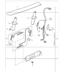 rear spoiler 997.1 TURBO 2007-09