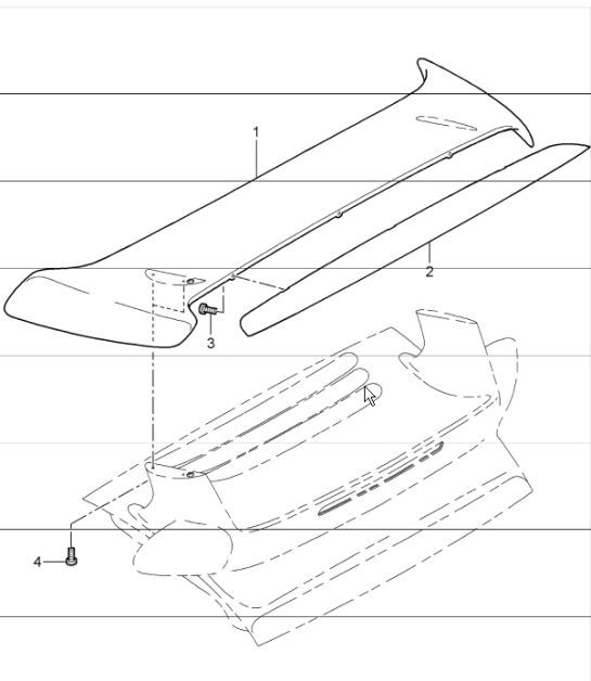 Diagram 803-08 Porsche 991 Turbo Coupe 3.8L (540 Bhp) Body