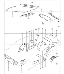 body sound proofing - 1 - for 997.1 TURBO COUPE 2007-09