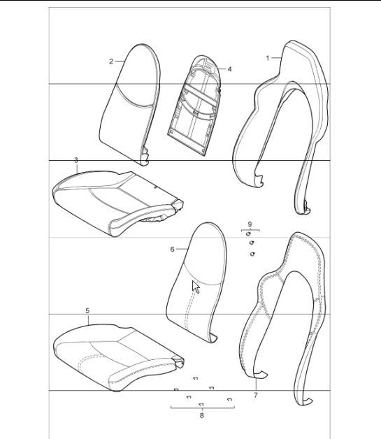 Diagram 817-25 Porsche 992 (911) MK1 2019-2024 Body