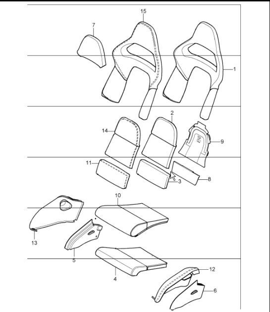 Diagram 817-64 Porsche 991 (911) MK2 2016-2019 Body