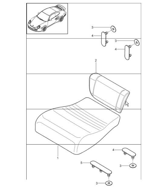 Diagram 817-82 Porsche Boxster 986/987/981 (1997-2016) Body