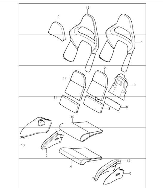 Diagram 817-87 Porsche 964 (911) (1989-1994) Body
