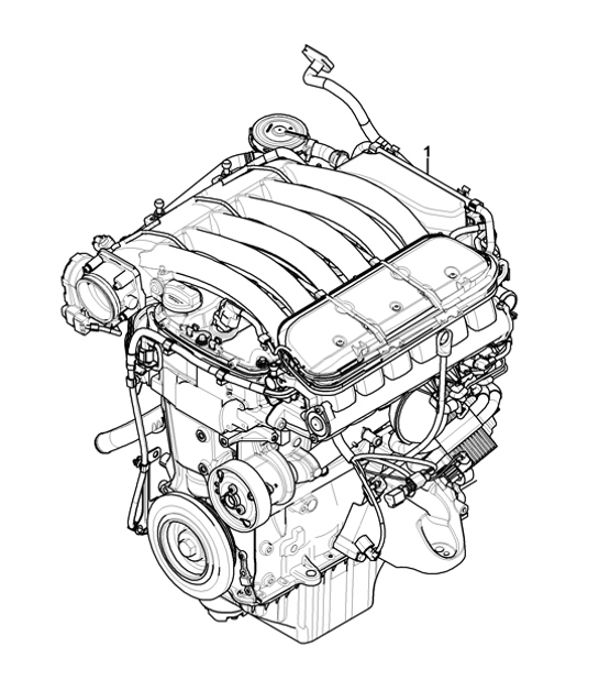 Diagram 101-01 Porsche 991 GT3 RS 4.0L (500Bhp) Engine