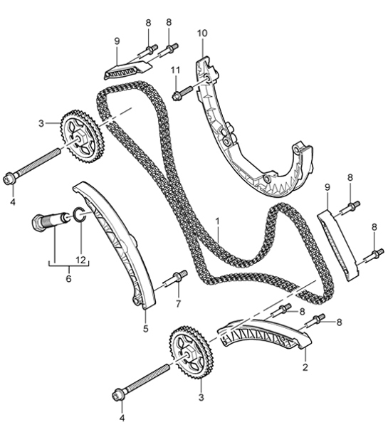 Diagram 103-15 Porsche 992 GT3 4.0L 