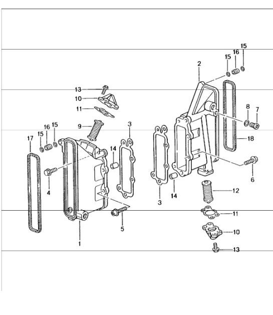 Diagram 103-05 Porsche 996 C4S 3.6L 09/01-2005 Motore