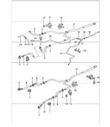 water cooling 2 for 996 GT3-1 M96.76 2000-01 and 996 GT3-1/GT3 RS M96.79 2004-05