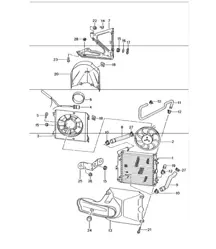 refrigeración por agua 3 para 996 GT3-1 M96.76 2000-01 y 996 GT3-1/GT3 RS M96.79 2004-05