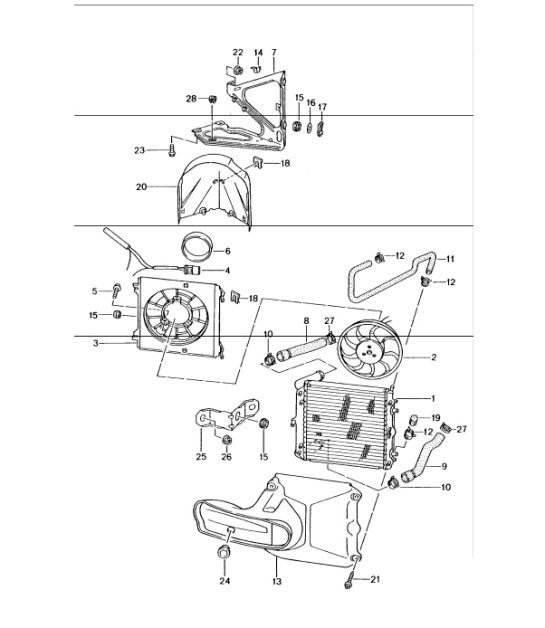 Diagram 105-15 Porsche 996 (911) (1997-2005) Moteur