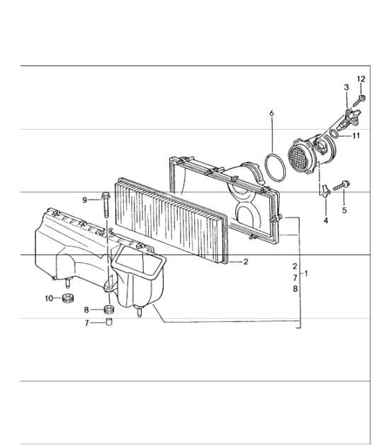 Diagram 106-00 Porsche Cayenne Turbo 4.5L 2003>> Motore