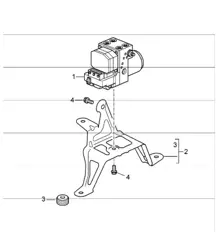 hydraulic unit anti-lock brake system control 996 GT3-1 2004 ONWARDS
