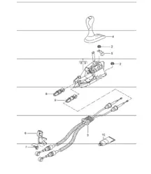 transmission control, manual transmission 996 GT3-1 1999-05