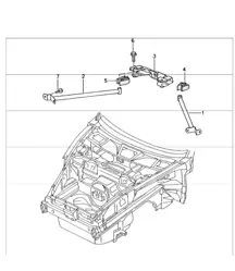 dome strut 996 GT3-1 1999-05