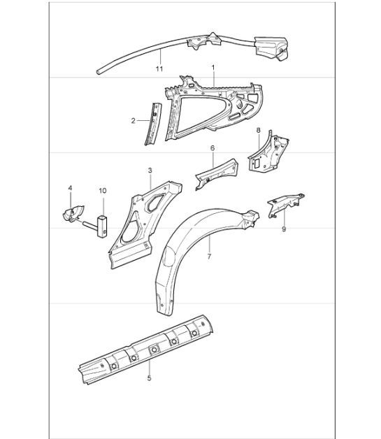Diagram 801-50 Porsche 992 Turbo 3.8L 
