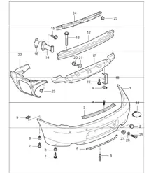 paraurti posteriore 996 GT3-1 1999-05