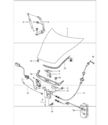 lid front 996 GT3-1 1999-05