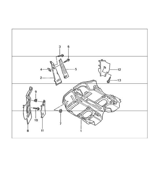 Diagram 807-02 Porsche Cayenne S V8 4.8L Petrol 400HP Body