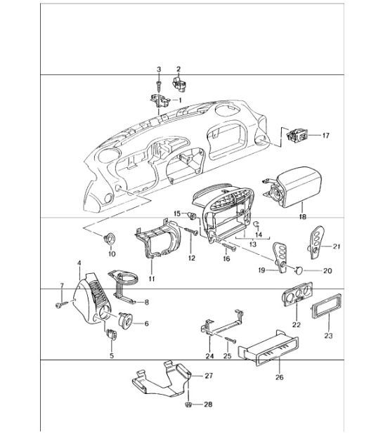 Diagram 809-01 Porsche Cayenne Turbo / Turbo S 4.8L 2007>> Body