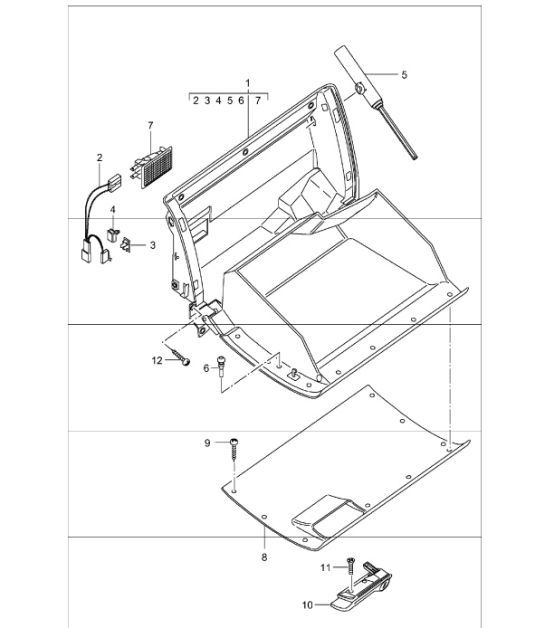 Diagram 809-03 Porsche 996 C4 3.4L 1997-08/01 Body