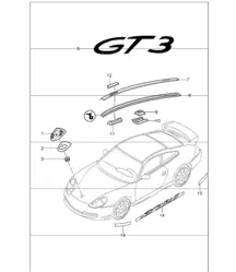 Insignien Zierbeschläge 996 GT3-1 1999-05