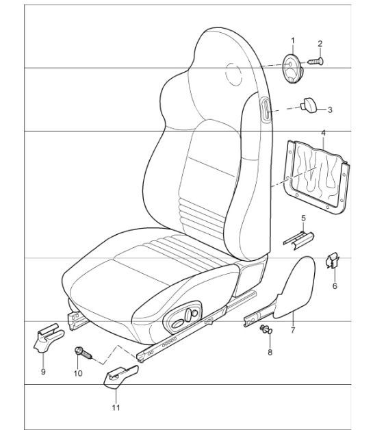 Diagram 817-20 Porsche Cayenne Turbo S V8 4.8L Petrol 550HP Body