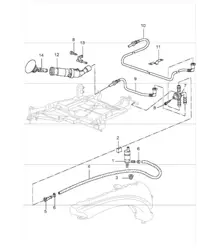 headlight washer system 996 GT3-1 M288 2004 ONWARDS