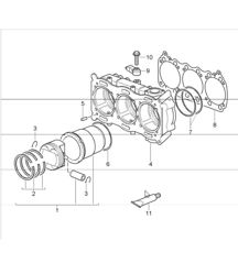 cylinder with piston 997 GT3 M97.76 2007-09 cylinder with piston 997 GT3 M97.76 2007-09