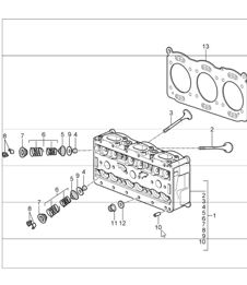 cylinder head 997 GT3 / GT3 RS M97.77 2010-11 and 997 GT3 RS 4.0 M97.74 2011 cylinder head 997 GT3 / GT3 RS M97.77 2010-11 and 997 GT3 RS 4.0 M97.74 2011