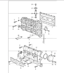 camshaft housing 997 GT3 / GT3 RS M97.77 2010-11 and 997 GT3 RS 4.0 M97.74 2011