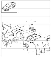 intake distributor 997 GT3 / GT3 RS M97.77 2010-11 and 997 GT3 RS 4.0 M97.74 2011
