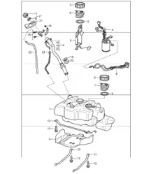 fuel tank 997 GT3 M97.76 2007-09