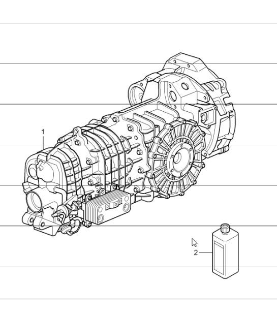 Diagram 302-01 Porsche Boxster 986/987/981 (1997-2016) Transmission