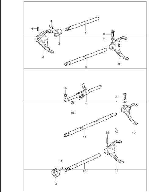 Diagram 304-01 Porsche 卡宴 3.0L 柴油 2007>> 传播