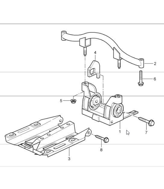 Diagram 306-00 Porsche 开曼 S 3.4L 987C 2005-08 传播