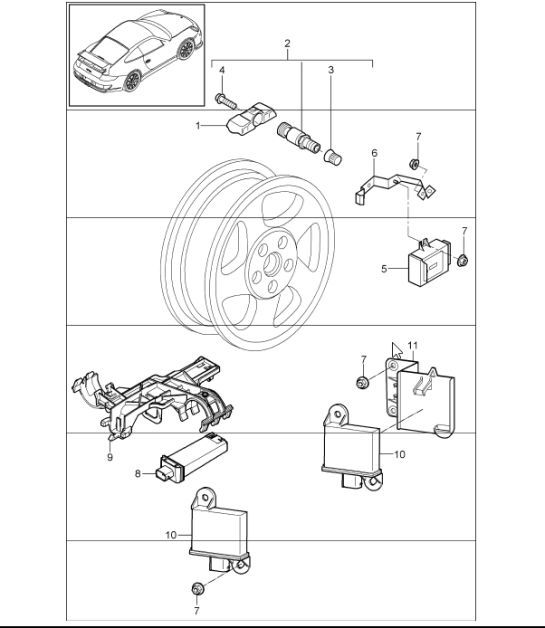 Diagram 601-06 Porsche Cayenne E-Hybrid Coupe V6 3.0L 470Hp 