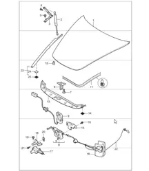 lid front 997 GT3 2007-11