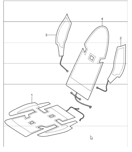 Diagram 817-28 Porsche Cayman 987C/981C (2005-2016) Body